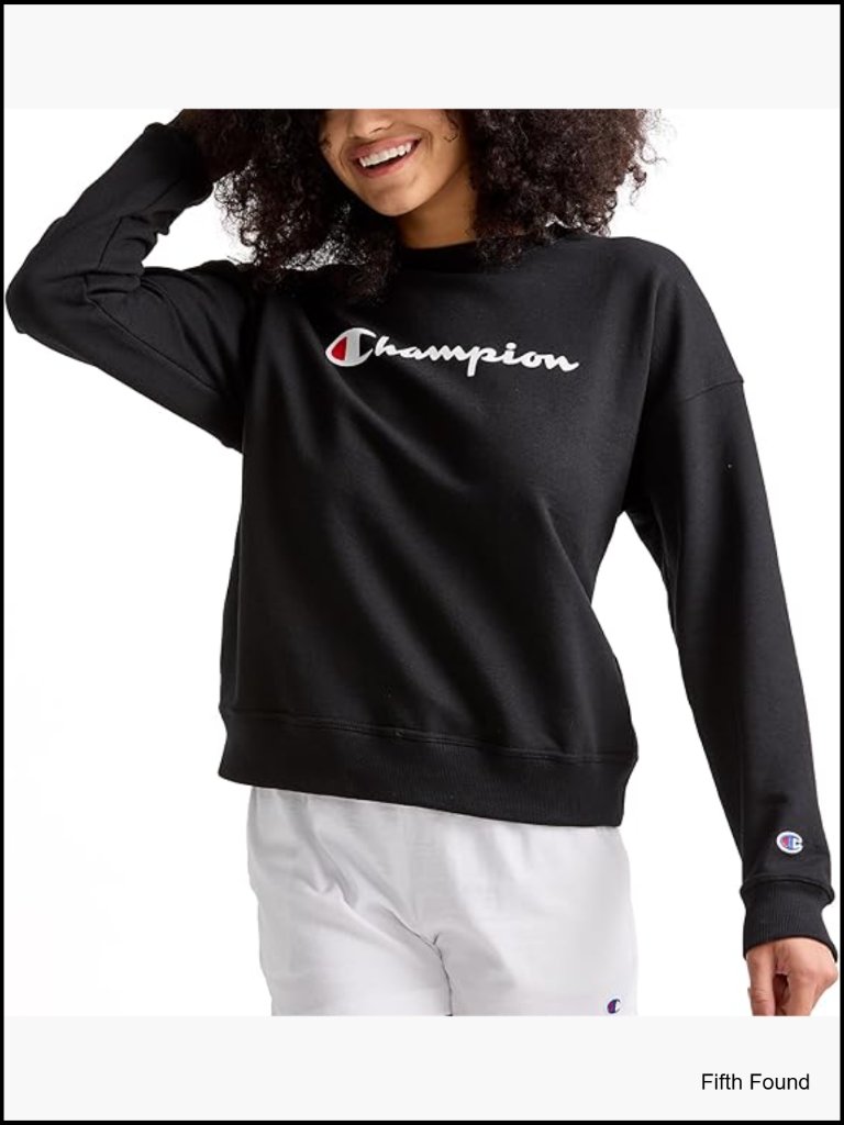 Loose Fit Crewneck Sweatshirt, Fleece, Long Sleeve, Pullover, Midweight